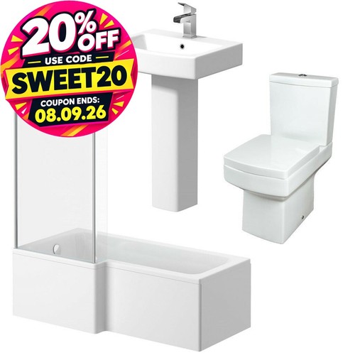 Bathroom suite shaped - suite,