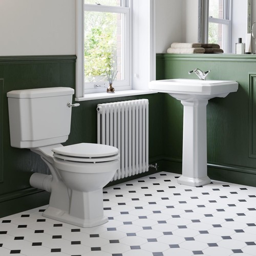 Bathroom suite close coupled - suite,