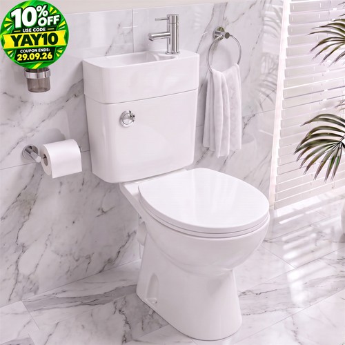Close coupled toilet - coupled,