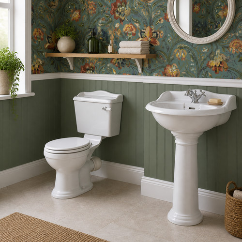 Traditional toilet cistern - &, 1