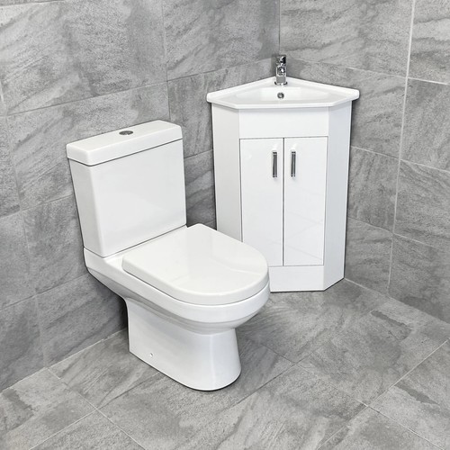 Corner vanity unit - vanity, door