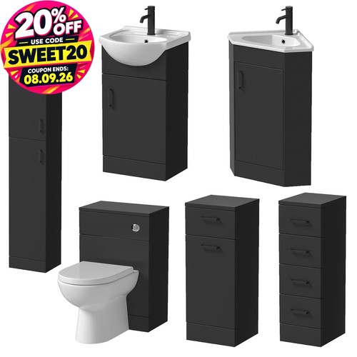 Bathroom vanity toilet - vanity, storage