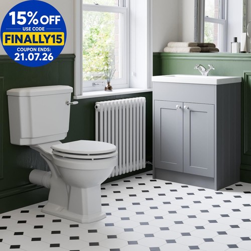 Bathroom suite close coupled - bathroom,