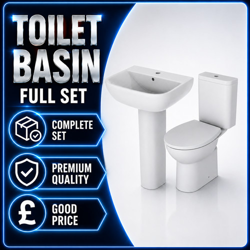 Toilet and full - toilet, pedestal