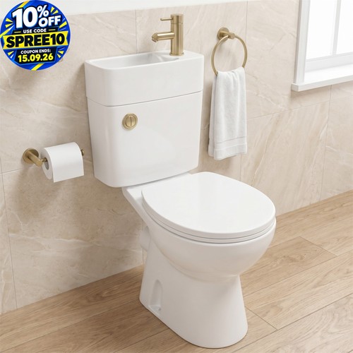 Close coupled toilet - coupled,