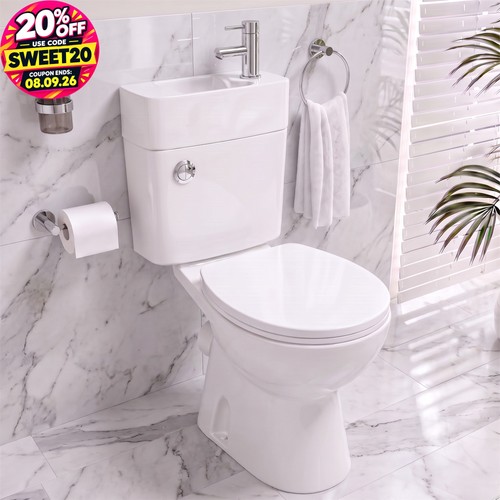 Close coupled toilet - coupled,