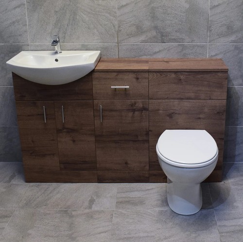 1350mm walnut vanity - walnut,