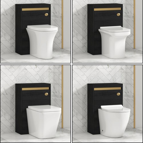 500mm matt black back - back, to