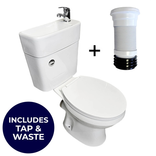 Duo all one toilet basin - one,
