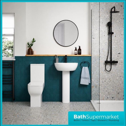 Close coupled toilet and basin - coupled,