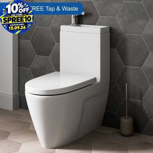 Close coupled toilet - in, 1
