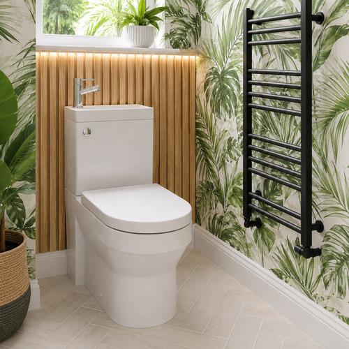 Modern cloakroom toilet with - modern,