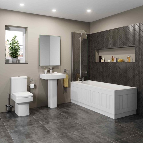 Bathroom suite toilet basin - suite,